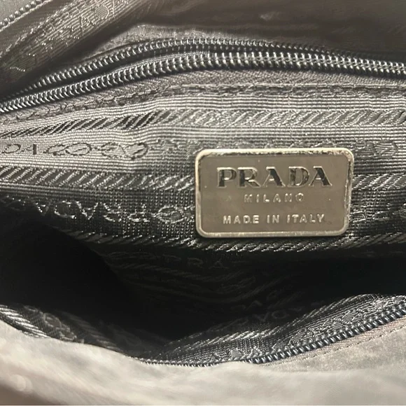 Prada Black Nylon Tote Bag with Logo Detail EUC - Picture 8 of 16